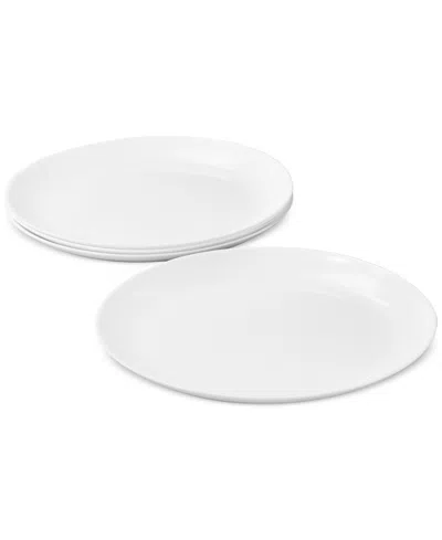 Arch Studio Opal Glass Coupe Dinner Plates, Set Of 4, Exclusively At Macy's In White