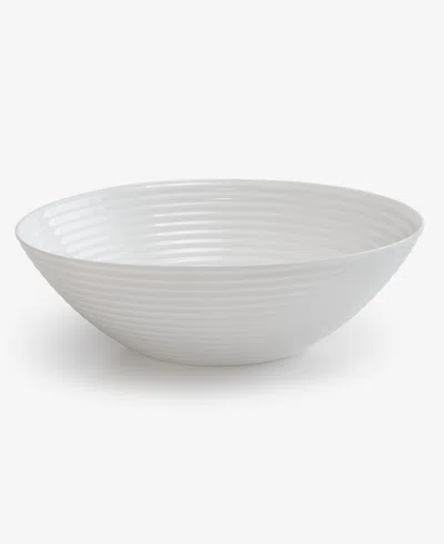 Arch Studio Opal Glass Spiral Serving Bowl, Exclusively At Macy's In White