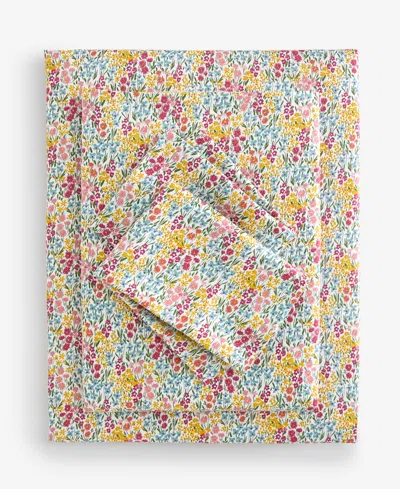 Arch Studio Printed Cotton Sateen 4-pc. Sheet Set, Queen, Exclusively For Macy's In Blooming Floral