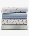 Arch Studio Printed Cotton Sateen Sheet Set Exclusively At Macys In Cherry