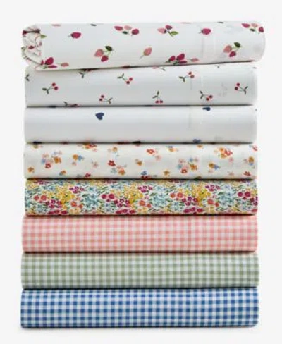 Arch Studio Printed Cotton Sateen Sheet Set Exclusively At Macys In Pink Heart