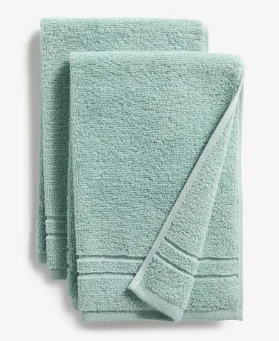 Arch Studio Quick Dry Hand Towel 2-pack, Exclusively At Macy's In Green