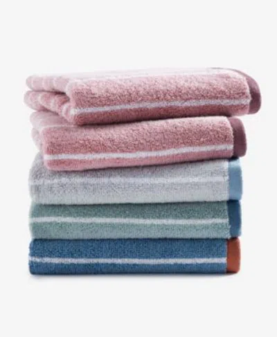 Arch Studio Quick Dry Striped Bath Towels Macys Exclusive In Cloud Stripe