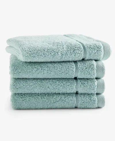 Arch Studio Quick Dry Washcloth 4-pack, Exclusively At Macy's In Green