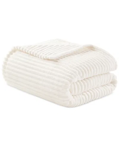 Arch Studio Ribbed Plush Blanket, Twin, Macy's Exclusive In Ivory