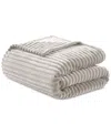 Arch Studio Ribbed Plush Blanket, Twin, Macy's Exclusive In Silver