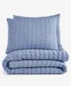 Arch Studio Seersucker 3-pc. Comforter Set, Full/queen, Exclusively At Macy's In Chambray Blue
