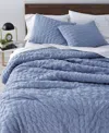 Arch Studio Seersucker 3-pc. Comforter Set, King, Exclusively At Macy's In Chambray Blue