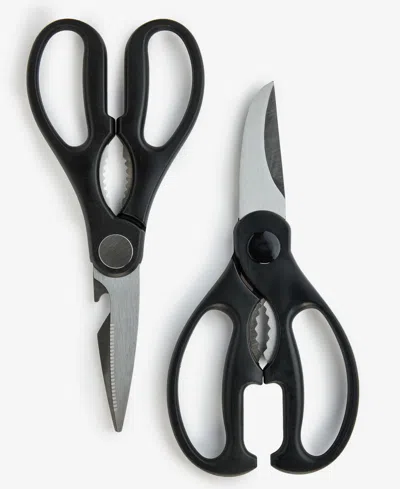 Arch Studio Set Of 2 Kitchen Shears In Black