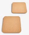 Arch Studio Set Of 2 Square Cork Trivets In No Color