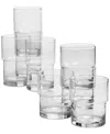 Arch Studio Stacking Glasses, Set Of 8, Exclusively At Macy's In Clear