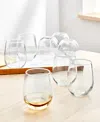 Arch Studio Stemless Wine Glasses, Set Of 8, Exclusively At Macy's In Clear