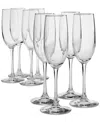 Arch Studio Stemmed Champagne Glasses, Set Of 8, Exclusively At Macy's In Clear