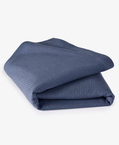 Arch Studio Waffle Cotton Blanket, Full/queen, Exclusively At Macy's In Blue