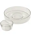 Arch Studios Glass Chip & Dip Set, Exclusively At Macy's In Clear