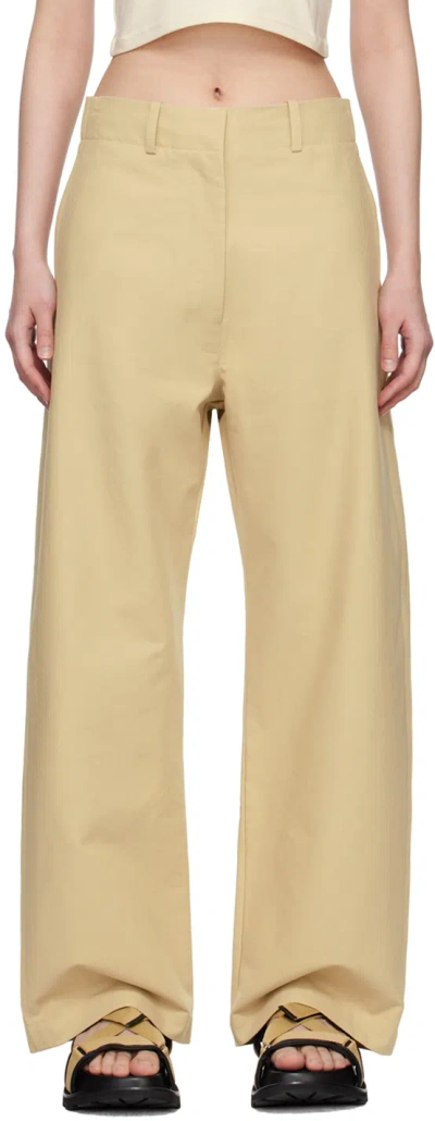 Arch The Beige Long Trousers