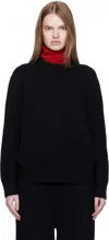 Arch The Black Over Fit Cashmere Pullover Sweater In Black