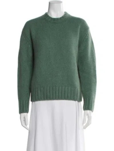 Pre-owned Arch The Cashmere Crew Neck Sweater In Green