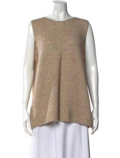 Pre-owned Arch The Cashmere Crew Neck Top In Brown