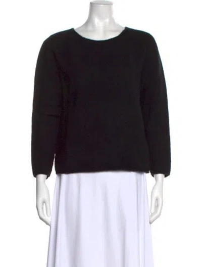 Pre-owned Arch The Cashmere Scoop Neck Sweater In Black