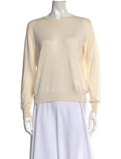 Pre-owned Arch The Crew Neck Long Sleeve Top In Neutrals