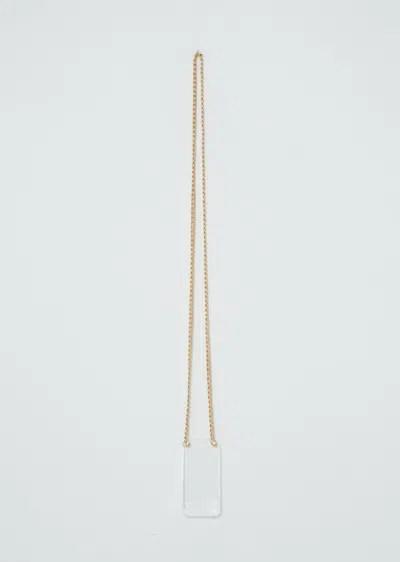 Arch The I-phone Pro Case With Gold Flat Curb Chain