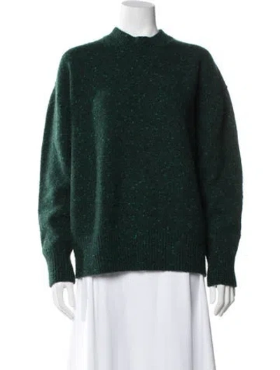 Pre-owned Arch The Wool Tweed Pattern Sweater In Green