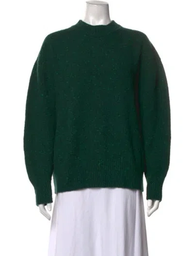 Pre-owned Arch The Wool Tweed Pattern Sweater In Green
