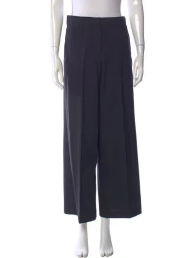 Pre-owned Arch The Wool Wide Leg Pants In Black