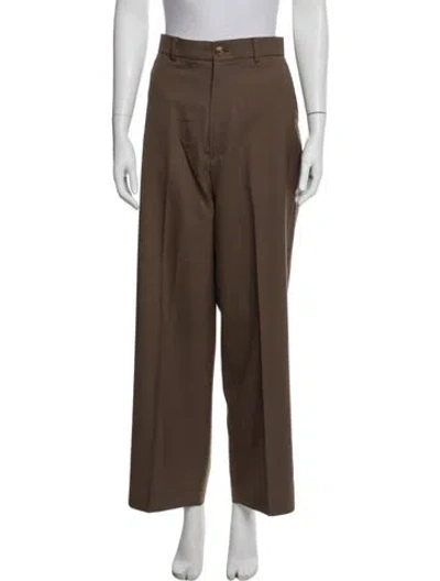 Pre-owned Arch The Wool Wide Leg Pants In Brown
