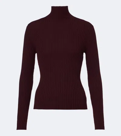Arch4 Ariana Cashmere Turtleneck Sweater In Burgundy