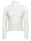 Arch4 Gerippter Ariana Stehkragen-pullover In White
