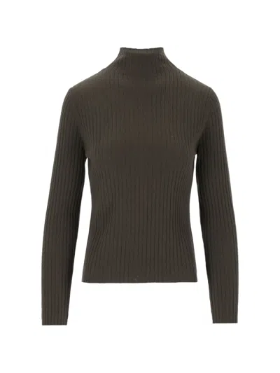Arch4 Ariana Ribbed-knit Cashmere Sweater In Gray