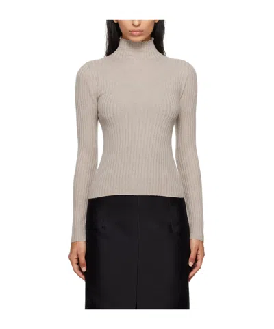 Arch4 Taupe Ariana Turtleneck In Oatmeal