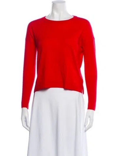 Pre-owned Arch4 Baby Cashmere Bateau Neckline Sweater In Red