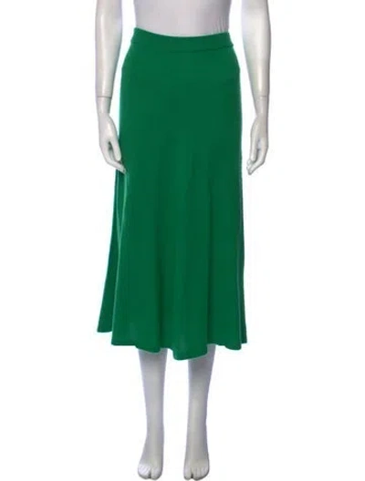 Pre-owned Arch4 Baby Cashmere Midi Length Skirt In Green