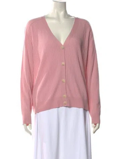 Pre-owned Arch4 Baby Cashmere V-neck Sweater In Pink