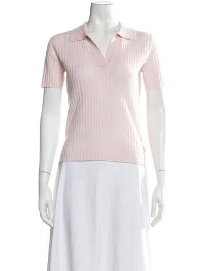 Pre-owned Arch4 Baby Cashmere V-neck Sweater In Pink