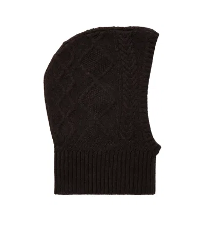 Arch4 Cable-knit Cashmere Balaclava In Brown