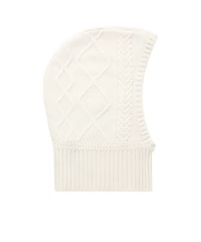 Arch4 Cable-knit Cashmere Balaclava In White