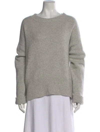 Pre-owned Arch4 Cashmere Bateau Neckline Sweater In Gray