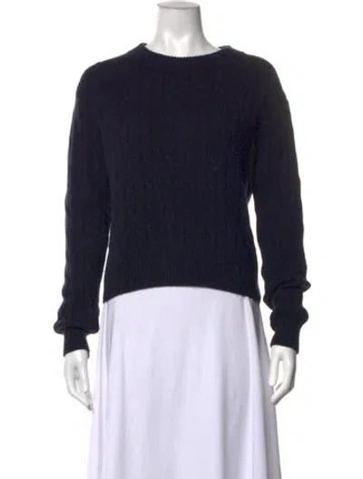 Pre-owned Arch4 Cashmere Crew Neck Sweater In Blue