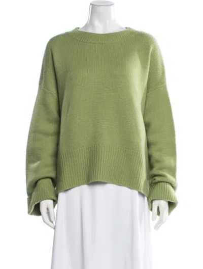 Pre-owned Arch4 Cashmere Crew Neck Sweater In Green