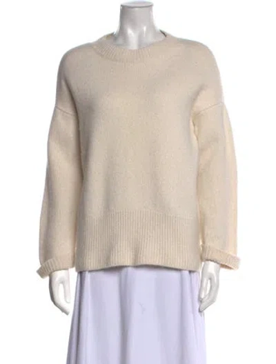 Pre-owned Arch4 Cashmere Crew Neck Sweater In Neutral