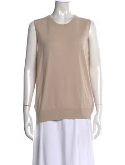 Pre-owned Arch4 Cashmere Crew Neck Sweater In Neutrals