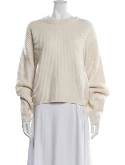 Pre-owned Arch4 Cashmere Crew Neck Sweater In Neutrals