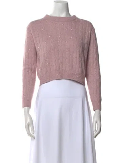Pre-owned Arch4 Cashmere Crew Neck Sweater In Pink