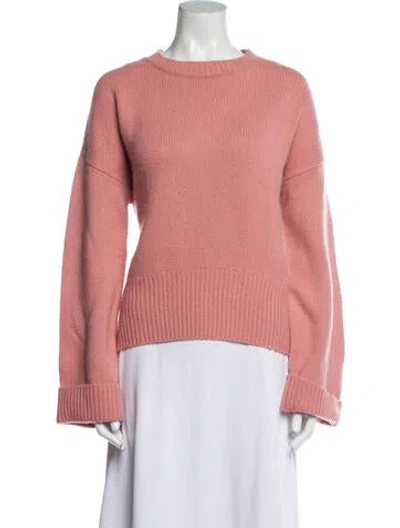 Pre-owned Arch4 Cashmere Crew Neck Sweater In Pink