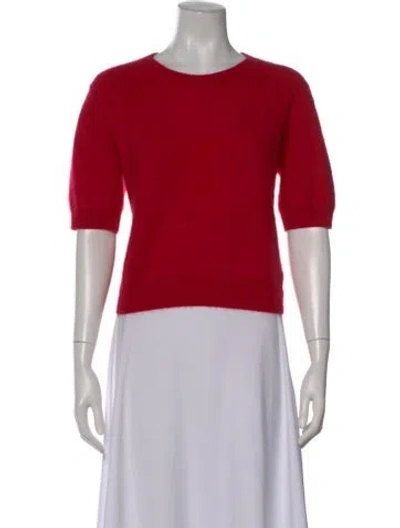 Pre-owned Arch4 Cashmere Crew Neck Sweater In Red