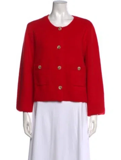 Pre-owned Arch4 Cashmere Crew Neck Sweater In Red